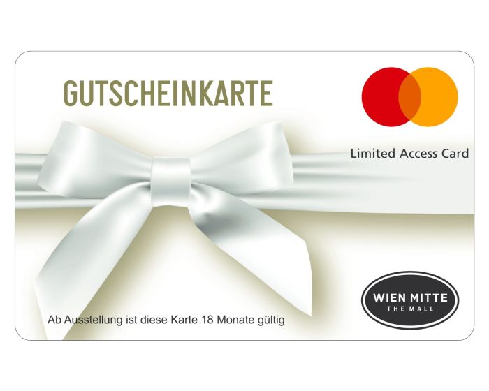die WIEN MITTE The Mall Gutscheinkarte